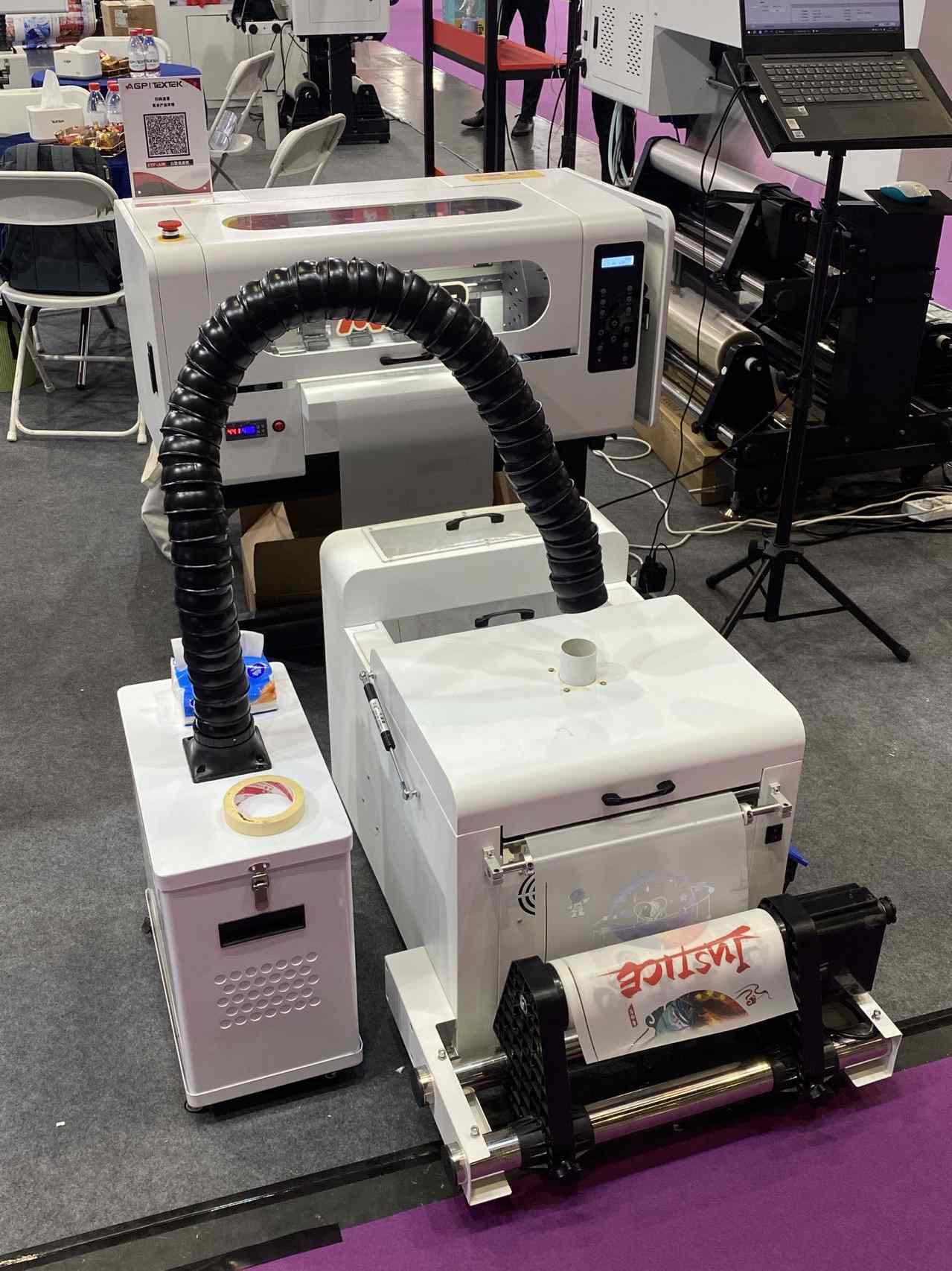 High precision A3 white ink hot stamping machine printer Clothes T-shirt hot stamping printing white ink shake powder drying machine
