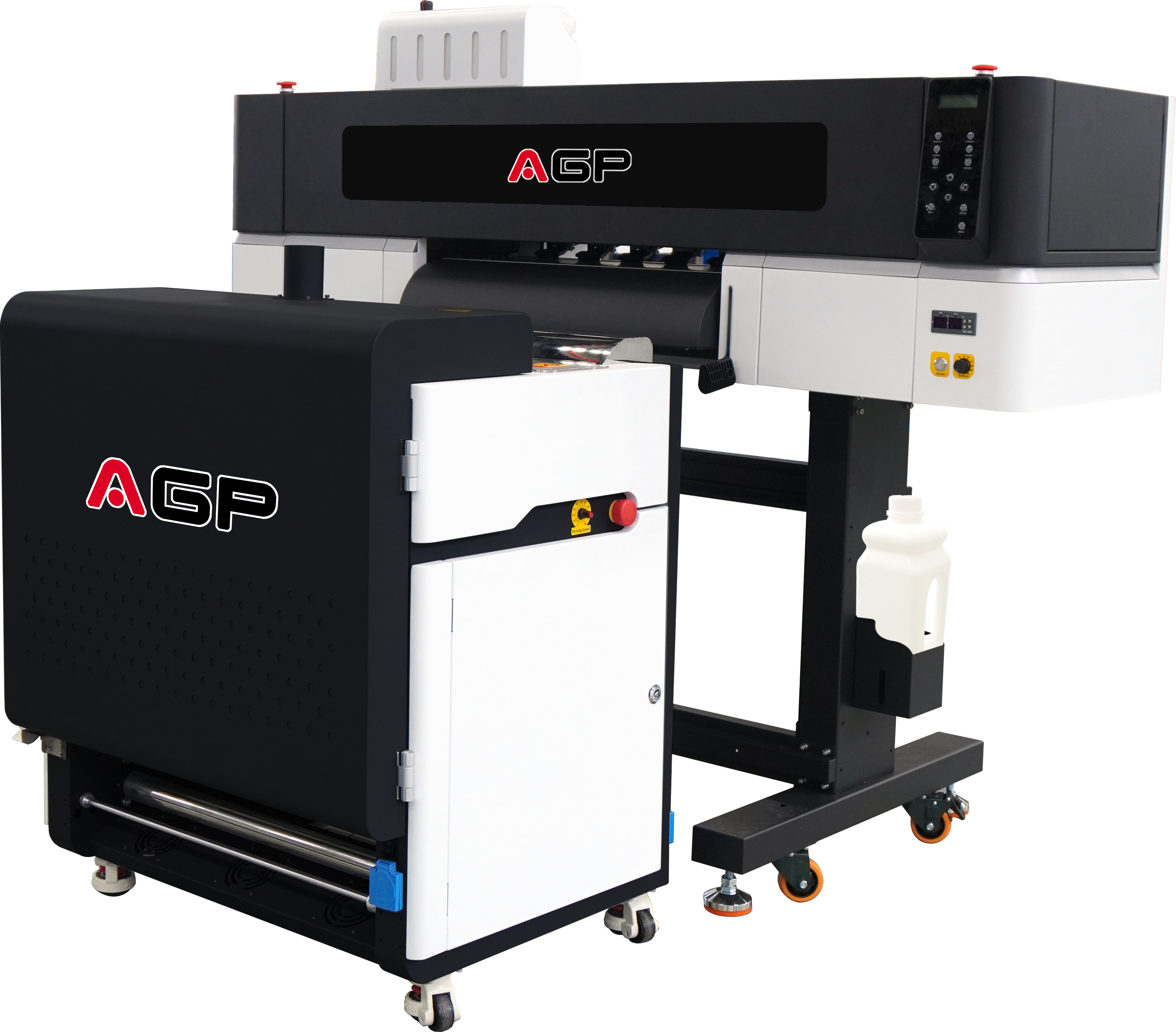 AGP Hotsale 60cm DTF printer with dual I3200-A1 head and vertical powder shaker for textile