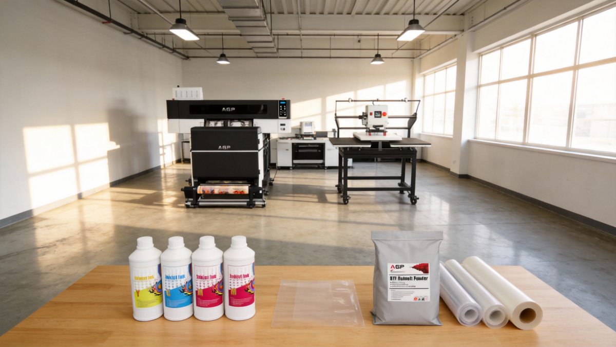 DTF Printer with Powder Shaker System, DTF-T652 T653 T654, Epson I3200-A1, High Speed Garment Transfer Printing