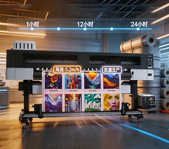 High Speed 1850mm UV Inkjet Printer CMYK+W+Varnish Large Format UV Printing Machine for Lightbox