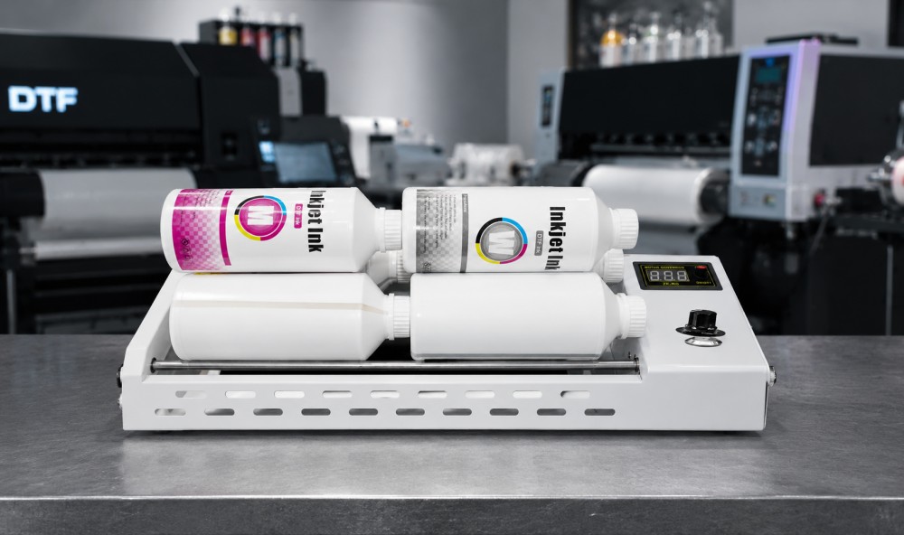 DTF White Ink Agitator Machine 110V/220V | Automatic Ink Bottle Mixer for Printing Factory