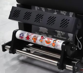 Industrial 24″ DTF Powder Applying and Curing Machine with Auto Take-up System for Textile Printing