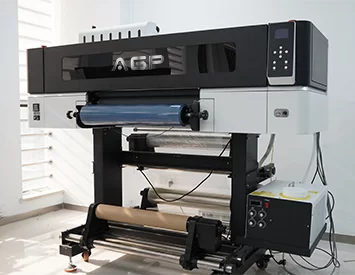 AGP 60cm UV DTF Printer Crystal Printer Label Printing Machine with Transfer Film 3D Effect Roll to Roll UV DTF Printer Sticker with Epson 1600/3200 Printhead